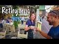 Rethymno Crete Walking Tour 4K Vlog Greece Travel Guide 2025