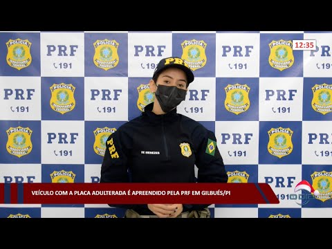 Veículo com a placa adulterada é apreendido pela PRF em Gilbués 08 12 2022