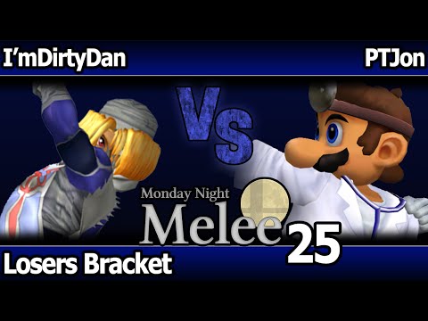 MNM 25 Melee - ImDirtyDan (Sheik) vs PTJon (Dr Mario, Falco) - Losers Bracket