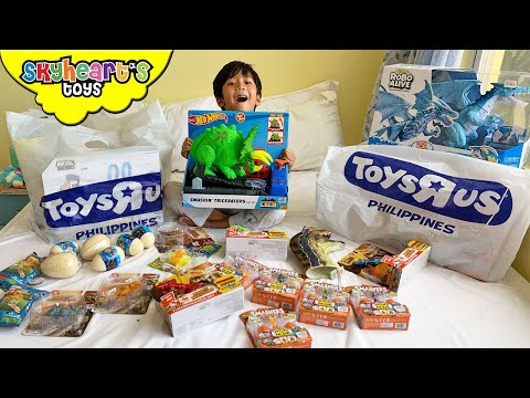 DINOSAURS from Toys R Us!! Skyheart's new dinosaur toys for kids trex mighty megasaur