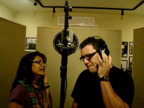 Raquel Mello e Nani Azevedo em estúdio - Central Gospel Music