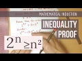 Induction Inequality Proof Example 5: 2^n ≥ n² 