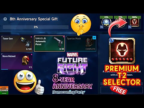🤫👉 Free Premium T2 Selector COLLECT in 8th anniversary Marvel future fight Mr GAMER VINES Hindi 👍