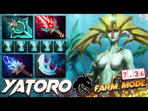 Yatoro Naga Siren 7.36 Farm Mode - Dota 2 Pro Gameplay [Watch & Learn]