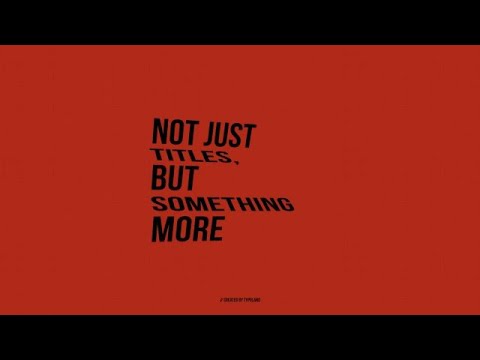 Unique Typography Motion Graphics Templates