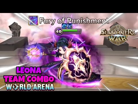Leona Team Combo in World Arena Ep. 2 - Summoners War