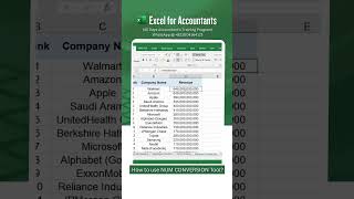 How to Use the NUM CONVERSION Tool in Excel?