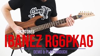Video thumbnail for Ibanez RG6PKAG-NTF | Demo & Playthrough (new for 2021) by ChoptonesOfficial