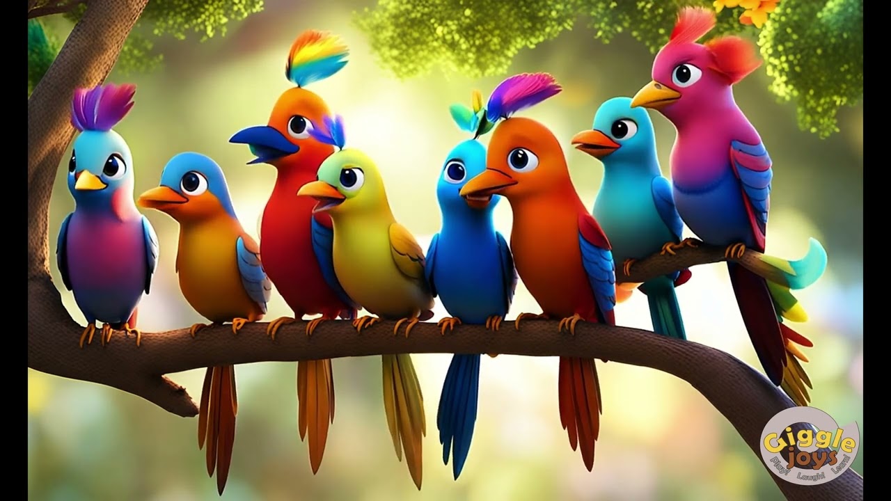 Birdie Friends | English | A toddler song about birds | children waking up to the songs of the birds