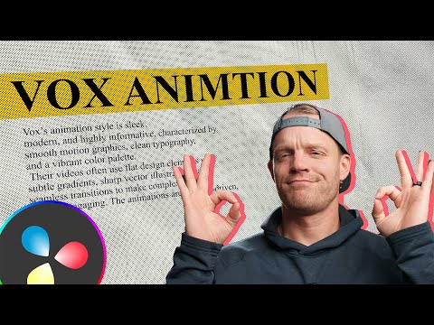 How to animate like Vox in DaVinci resolve!