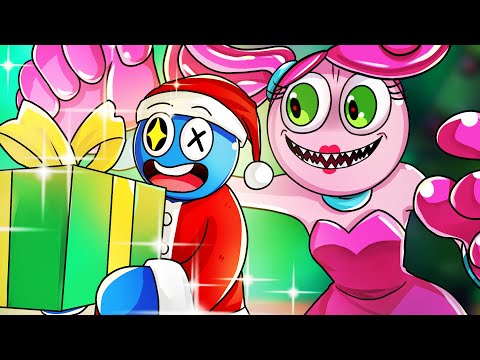 Rainbow Friend's Unlucky Christmas Story with Mommy Long Legs - Rainbow Friend Animation