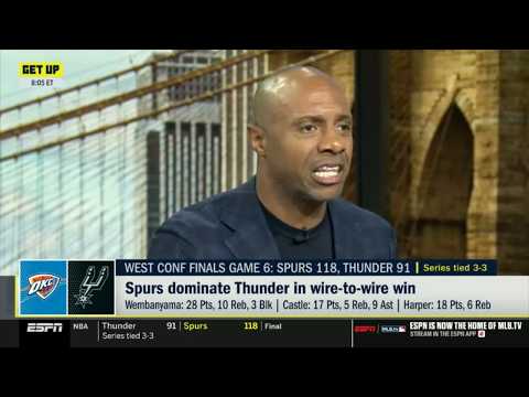 GET UP | "SGA is NOTHING without the Refs!" - JWill on Spurs dominate Thunder to force Game 7