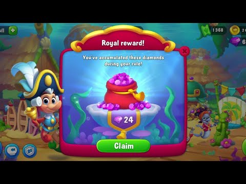 @Fishdom Got Royal Reward FREE 24 Diamonds 💎