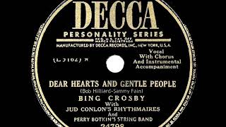 1950 HITS ARCHIVE: Dear Hearts And Gentle People - Bing Crosby