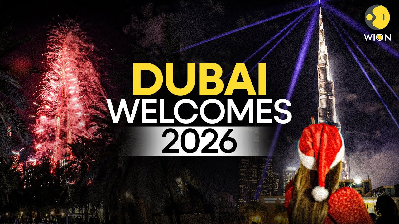 New Year 2026 LIVE: Dubai Celebrates New Year with Fireworks at Burj Khalifa | WION