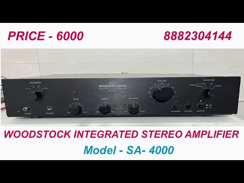 SOLD | Woodstock SA-4000 Integrated Stereo Amplifier | 8882304144 #woodstock #sa4000 #amplifier