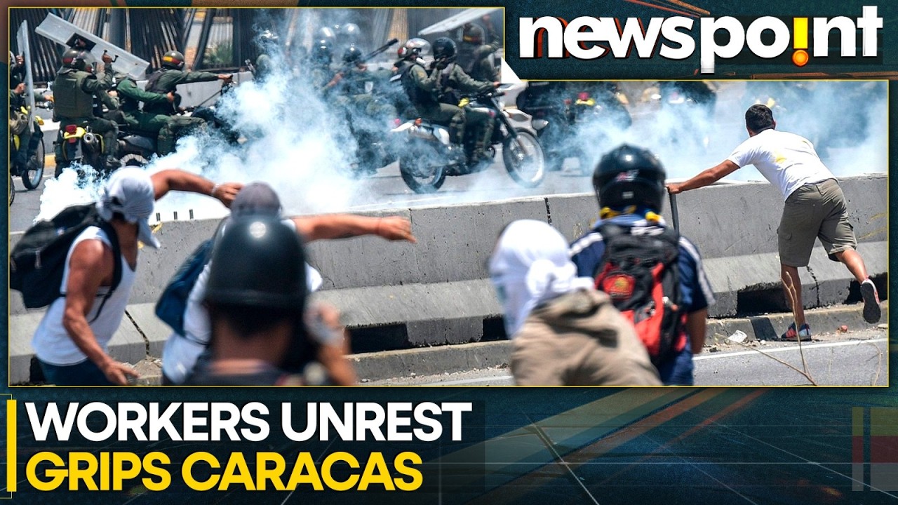 Venezuela Protest: Bottles Thrown During Clashes Between Venezuelans & Police | WION NEWSPOINT