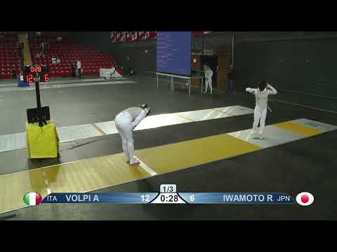 2023 127 T32 08 F F Individual Tbilisi GEO WC YELLOW IWAMOTO JPN vs VOLPI ITA