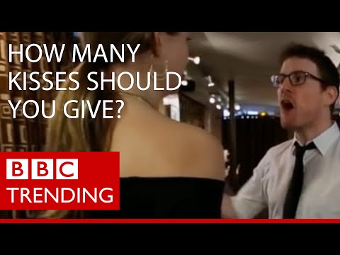 Kissing dilemma: How many kisses should you give as a greeting? - BBC Trending