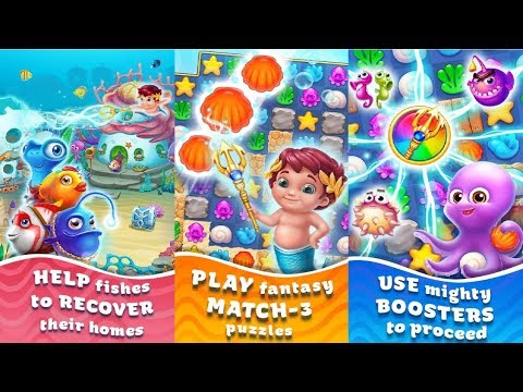 Seascapes : Trito's Match 3 Adventure Android Gameplay