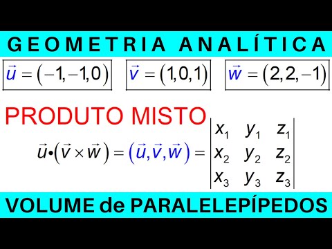 VETORES e GEOMETRIA ANALÍTICA 🔸 VOLUME de PARALELEPÍPEDOS por PRODUTO MISTO #exercícios