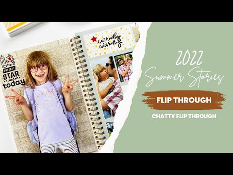 SUMMER ALBUM | CHATTY Flip Through | 2022 June Summer Stories | Mochi Things Scrap Notebook
