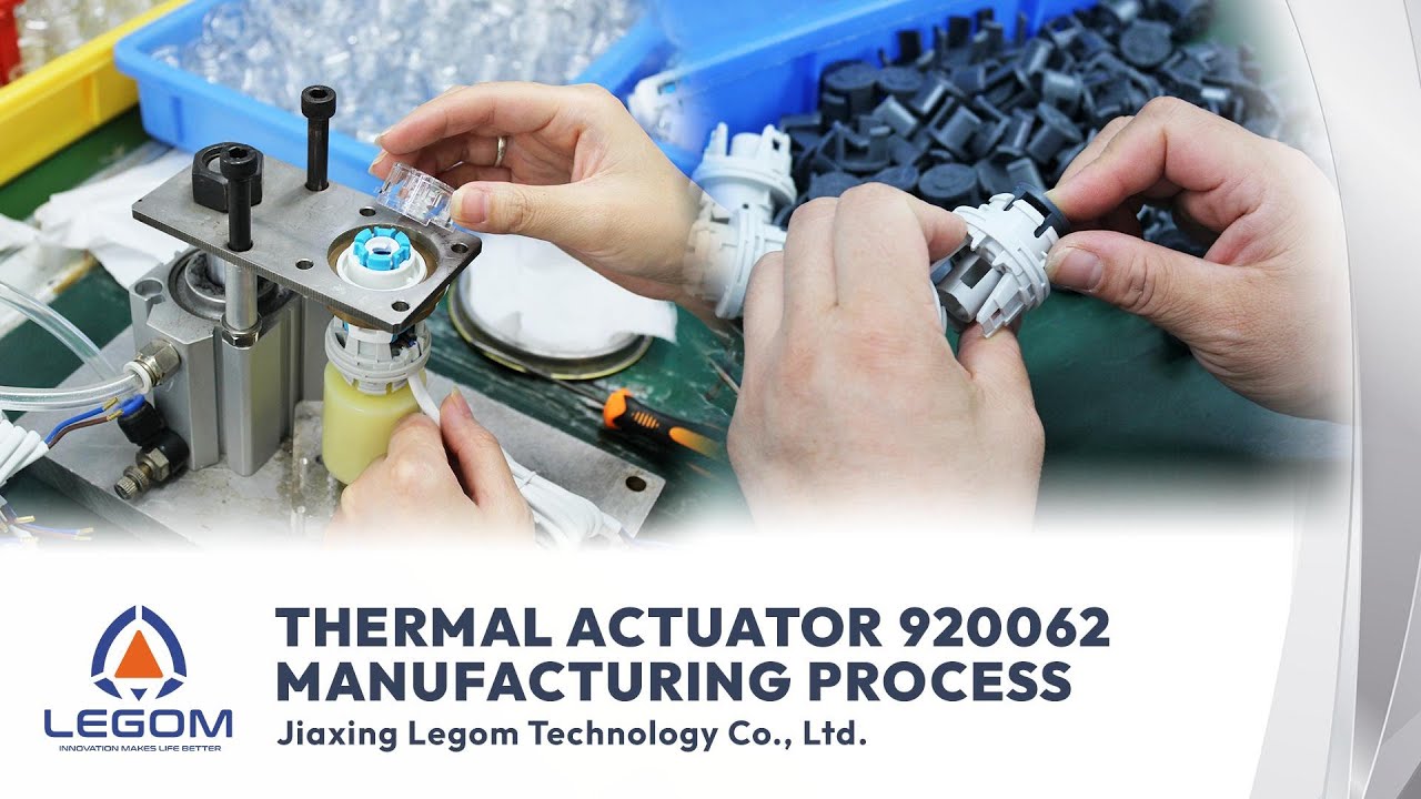 Legom thermal actuator production process at the Jiaxing factory in China