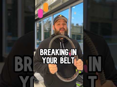 How to break in your belt #pinkorange #belt #cvt #snowmobile #Sled