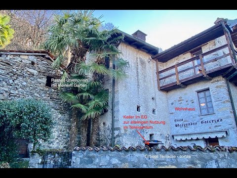 VERKAUFT !  Dorfhaus in Orgnana im Gambarogno gelegen.
