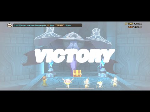 SW Hall of Water - 39sec speed team~Lyn Lyn - EQ runes at end~