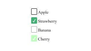 CSS - Simple Checkbox Styling