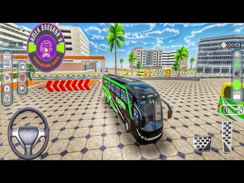 Luxury Bus Driving Simulator unlock new green & black combo bus Realistic Driving Gameplay Uphill