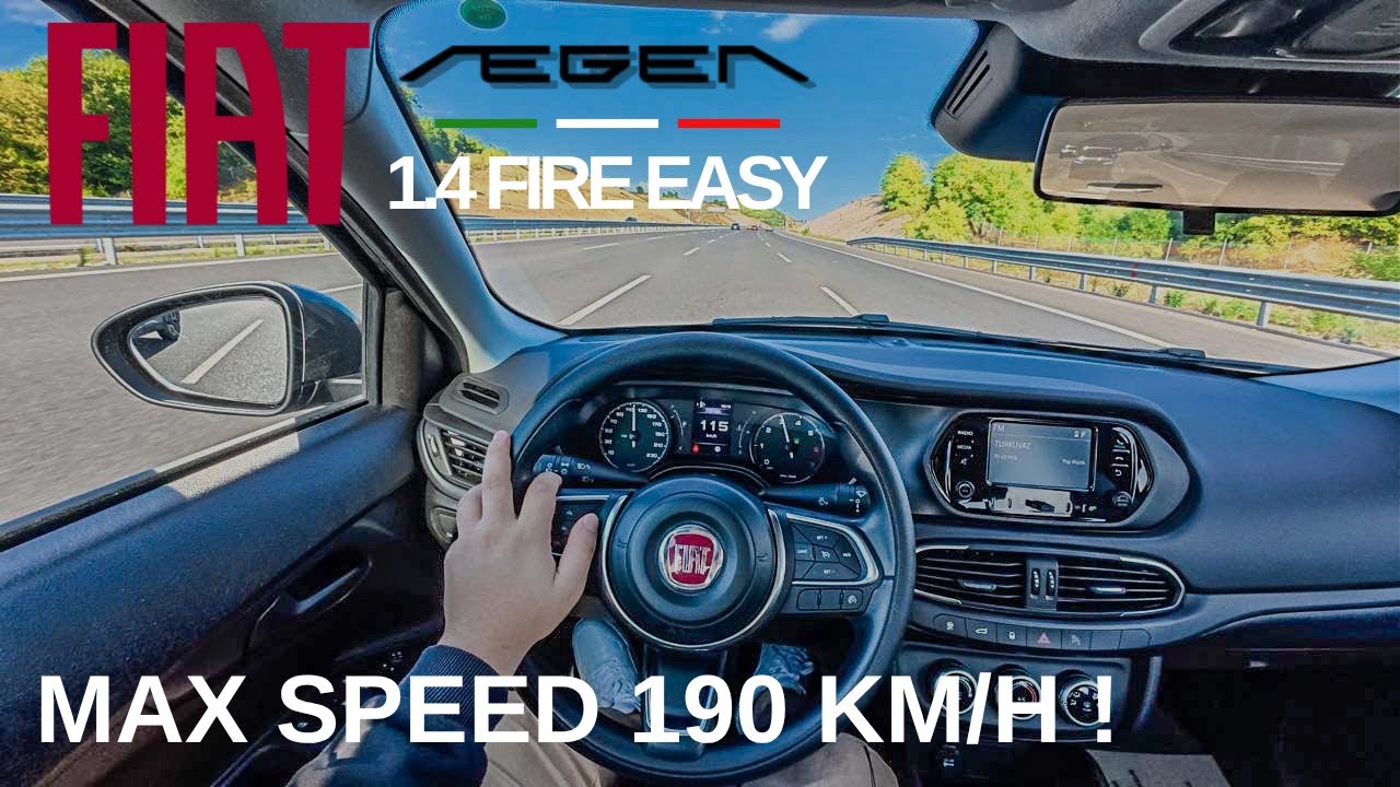 Fiat Egea Easy 1.4 Fire 2025 | 95 HP | Fiat Tipo | POV Test Drive | Top Speed | 4K 60FPS