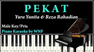 PEKAT Piano Cover Karaoke Versi Pria | Yura Yunita &amp; Reza Rahadian