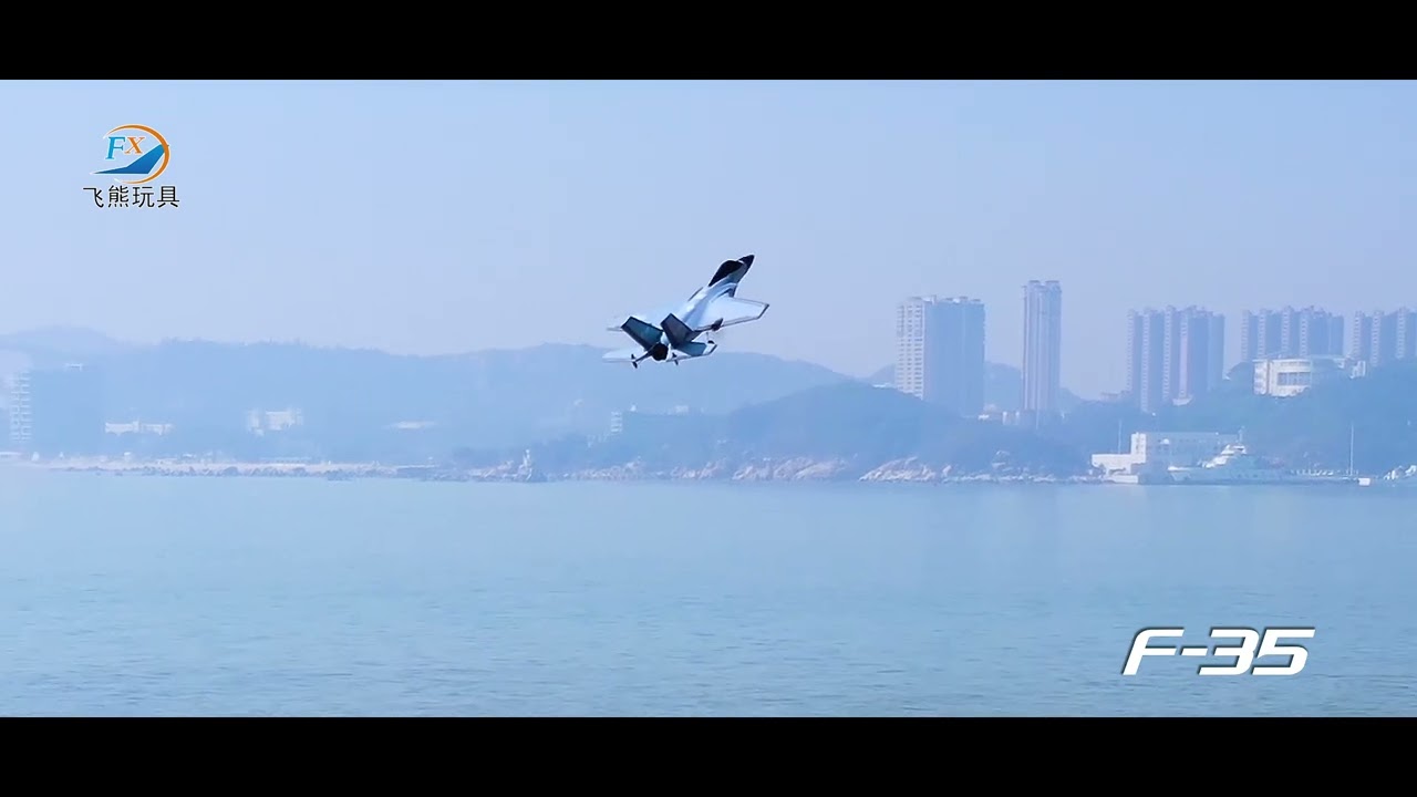 RC stíhačka Lockheed Martin F-35 6G Gyro, černá