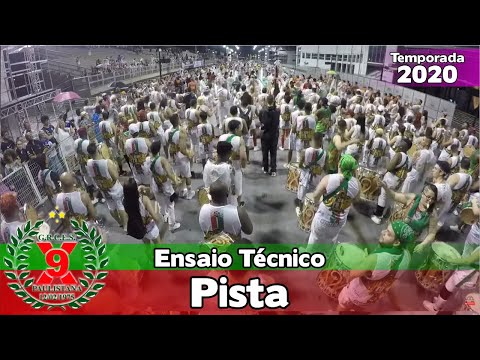 X9 Paulistana 2020 - Bateria no ensaio técnico - Pista - #ETSP2020