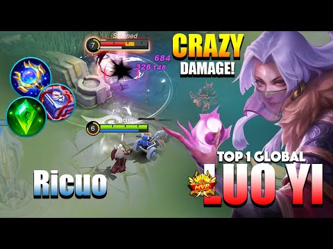 Luo Yi Crazy Burst Damage! Non Stop Rotation | Top 1 Global Luo Yi Gameplay By Ricuo | MLBB