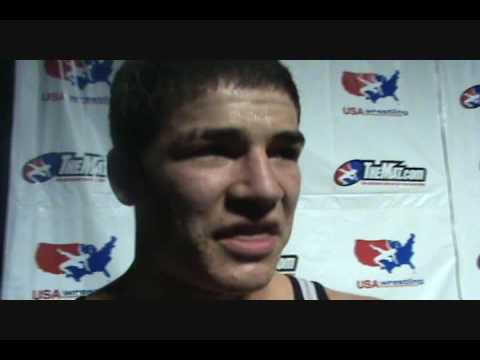 Cadet Freestyle 160 lbs. champion Jake Waste of Minnesota