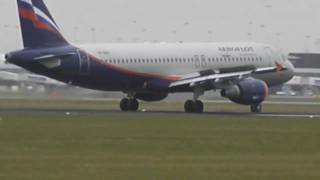 3x Airbus Landing at Schiphol