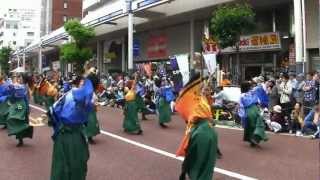 preview picture of video '東京花火（湘南よさこい2012・ストリート会場・からくり・流し）'