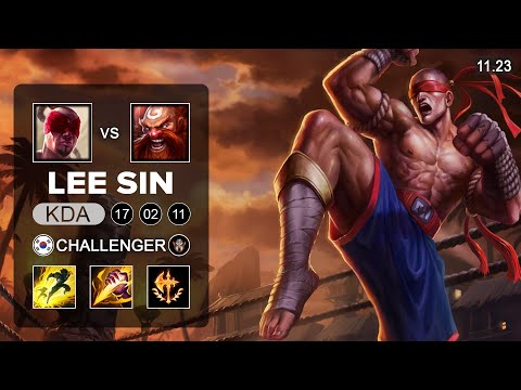 Lee Sin Jungle vs Gragas - KR Challenger - PreSeason 12 Patch 11.23