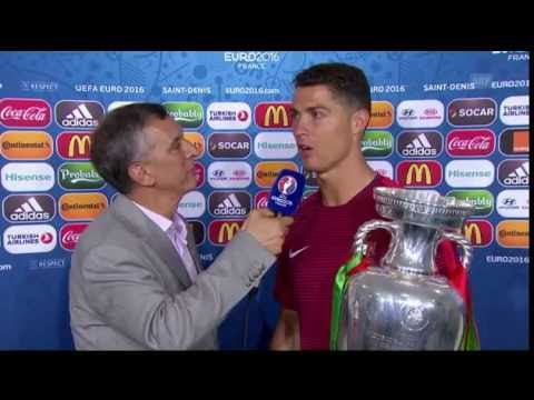 UEFA EURO 2016: Cristiano CR7 Ronaldo afterMatch interview POR-FRA 10.07.2016 [engl]