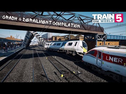 Train Sim World 5 Crash & Derailment Compilation