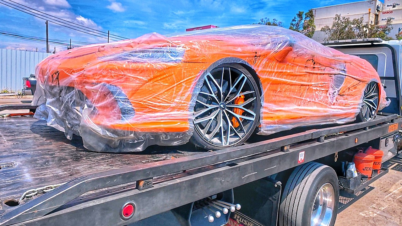 Купили Разбитый McLaren GTS на оживление! Сколько стоят запчасти?