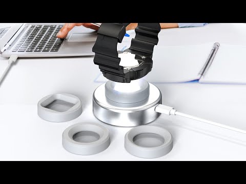 Solar Watch Charger,  Eco Driver Watches Charging Light with 3 Caps for Men Women & Square Watches