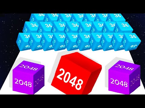 Merge Cubes 3D - Number Block Math Game Run (Level Up Cube 2048)