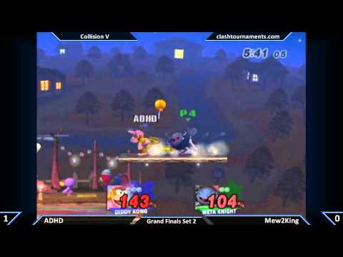 Collision V - Mew2King vs ADHD - Grand Finals Set 2 - SSBB