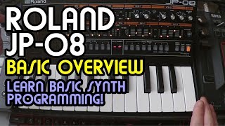 Video thumbnail for Basic Overview // Roland Boutique JP-08 Synth Tutorial by Ron Cavagnaro
