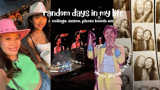 【syd diaries015】今通ってるビジネスの専門学校について！Harry Styles concert vlog, get tattoo with me, photo booth