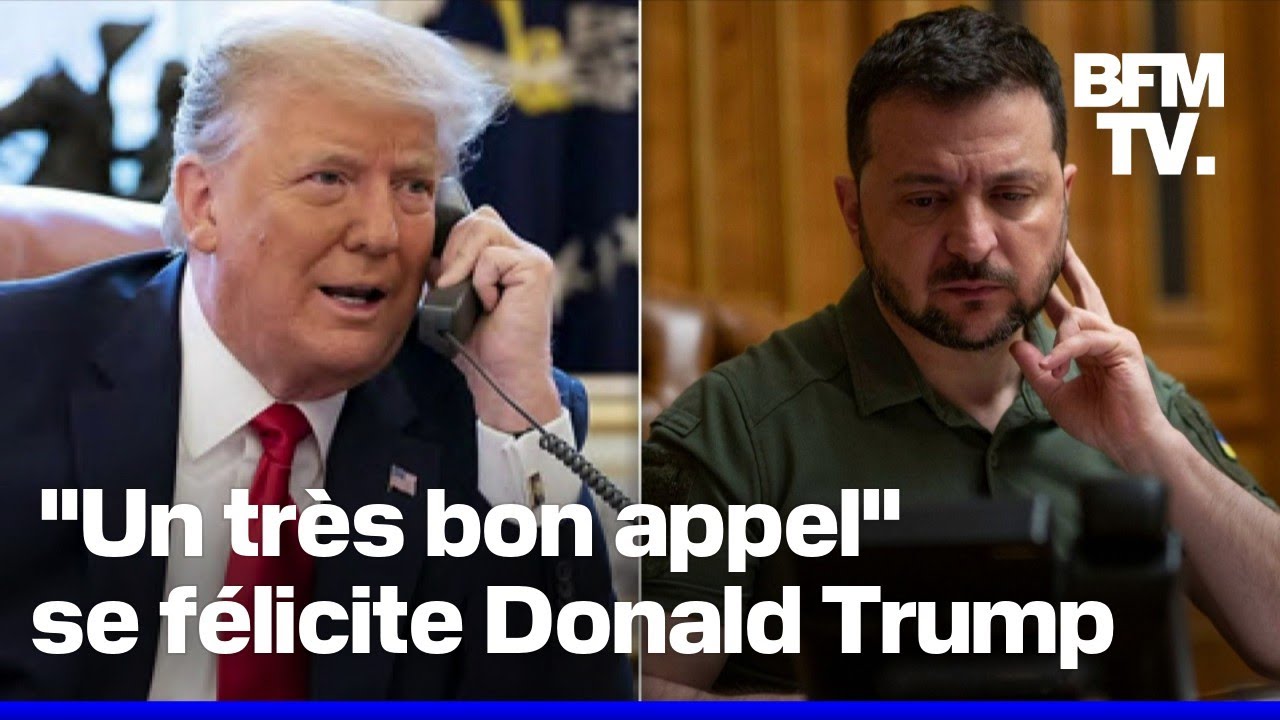 Guerre en Ukraine: l'appel "ppel entre Donald Trump et Volodymyr Zelensky